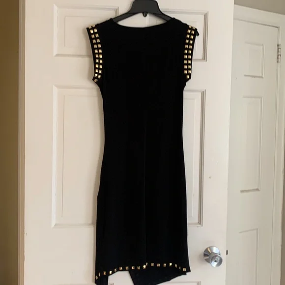 Michael Kors asymmetrical black and gold dress - Picture 3 of 8